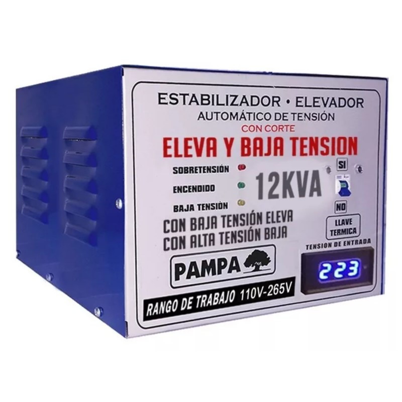 Elevador de tensión PAMPA automático 12KVA 110-265V
