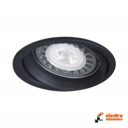 Spot embutido dicro orientable lucciola ser color negro