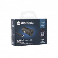 Cargador original MOTOROLA 12v auto turbopower 18w c/cable