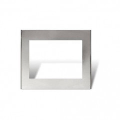 Tapa CAMBRE BAUHAUS 8 módulos con distanciador gris