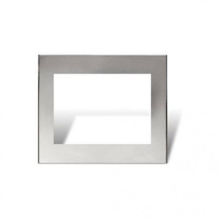 Tapa CAMBRE BAUHAUS 8 módulos con distanciador gris