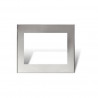 Tapa CAMBRE BAUHAUS 8 módulos con distanciador gris