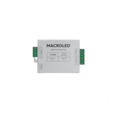 Amplificador para cinta led MACROLED RGB 3 canales 144w 12A