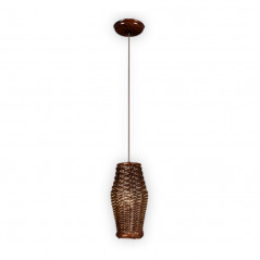 Colgante CARILUX COSENZA para 1 luz E27 cilindro mimbre