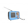 Parlante bluetooth NISUTA NSRV15 radio vintage 3W celeste outlet