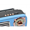 Parlante bluetooth NISUTA NSRV15 radio vintage 3W celeste outlet