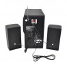 Parlante bluetooth NISUTA NSPAM21L 20W con radio FM MP3 y luz led outlet