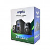 Parlante bluetooth NISUTA NSPAM21L 20W con radio FM MP3 y luz led outlet