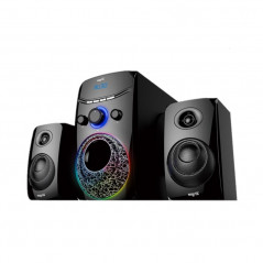 Parlante bluetooth NISUTA NSPAM21L 20W con radio FM MP3 y luz led outlet