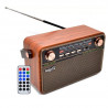 Parlante bluetooth NISUTA NSRV21 radio vintage portátil 5W marrón outlet
