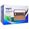 Parlante bluetooth NISUTA NSRV21 radio vintage portátil 5W marrón outlet