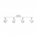 Aplique MARKAS ELVIZA para 4 luces GU10 blanco con cromo