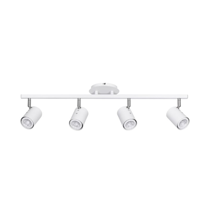 Aplique MARKAS ELVIZA para 4 luces GU10 blanco con cromo Aplique MARKAS ELVIZA para 4 luces GU10 blanco con cromo