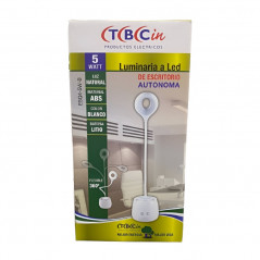 Lámpara de escritorio led TBCin dimer recargable 5W 270lm 4500K luz neutra