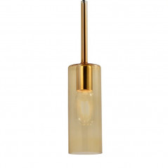 Colgante 180° ILUMINACIÓN COCO SLIM para 1 luz E27 vidrio ambar