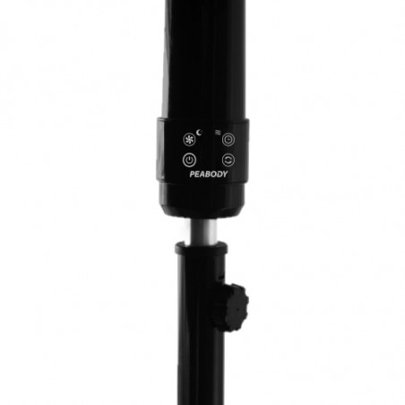 Ventilador de pie PEABODY PE-VPDC1625N digital 16'' negro con control remoto