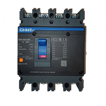 Interruptor CHINT 4 polos 160A 35KA T:160 regulación fija
