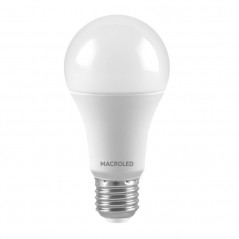 Lámpara led MACROLED A60 bulbo 14.5W 220v 3000k luz cálida