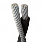 Cable preensamblado aluminio 2x25mm2 aislado y desnudo por metro