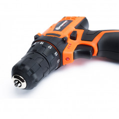 Taladro inalámbrico DAEWOO DACD1210CK 550 RPM + 36 accesorios, bolso y batería