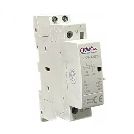 Contactor modular TBCIN 3SC8-H20220 bipolar 20A 220vca