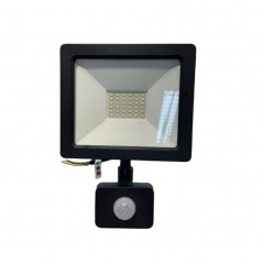 Reflector led SILVERLIGHT IP65 30W 2400lm 5500K luz fría con sensor de movimiento