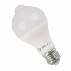 Lámpara led LEDVANCE cla60 con sensor 9w/830 biv E27 luz cálida