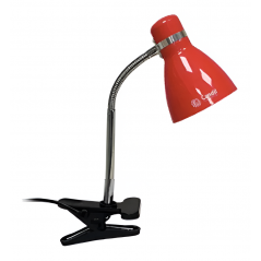 Lámpara de Escritorio CANDIL PIPO tipo pinza flexible para 1 luz E27 rojo