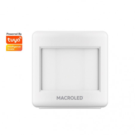 Sensor de movimiento MACROLED Smart pared 110º 8m para 3 pilas AAA