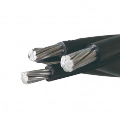 Cable preensamblado aluminio 3x25+50mm2 por metro