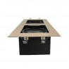 Spot SAN JUSTO de embutir rectangular para 2 luces GU10 móvil acero