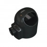 Ficha hembra JELUZ FH621 10A 250V negro salida lateral