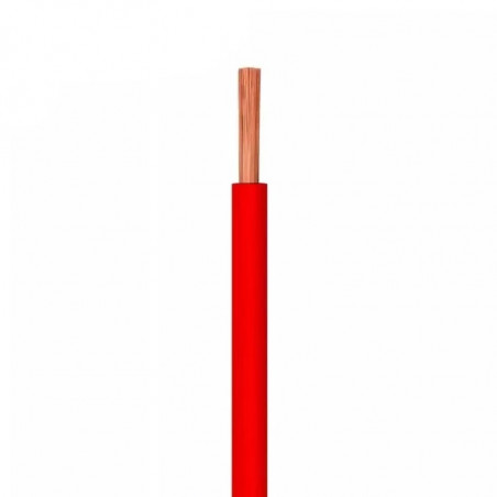Cable unipolar PRYSMIAN SUPERASTIC 6mm2 rojo por metro IRAM 2183-NM247-3