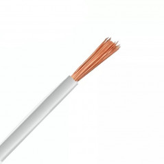 Cable unipolar COBRHIL 4mm2 blanco por metro IRAM 2183-NM247-3