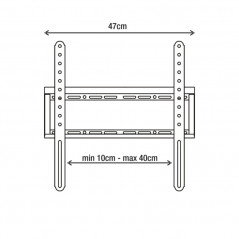 Soporte TV NAKAN SPL-484 fijo 32 a 60''