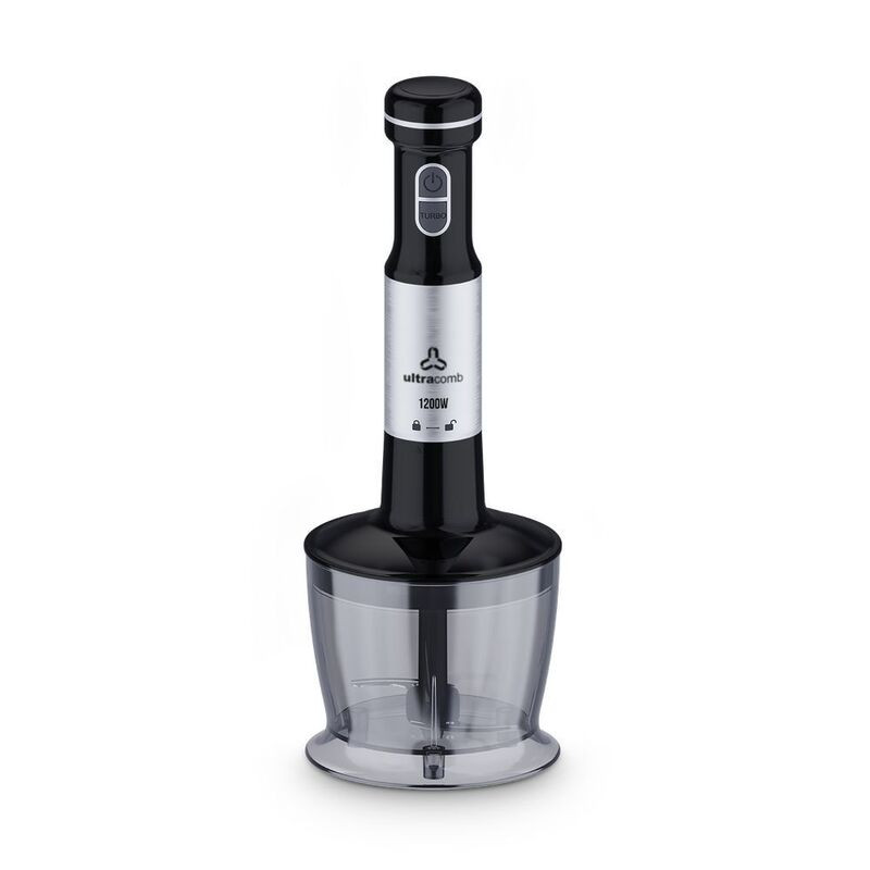 Licuadora de mano ULTRACOMB 1200W 800ml 2 velocidades negro