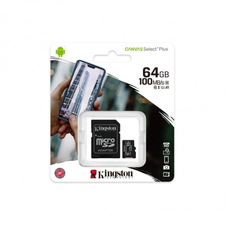 Memoria Micro SD KINGSTON SDCS2 64GB Clase 10