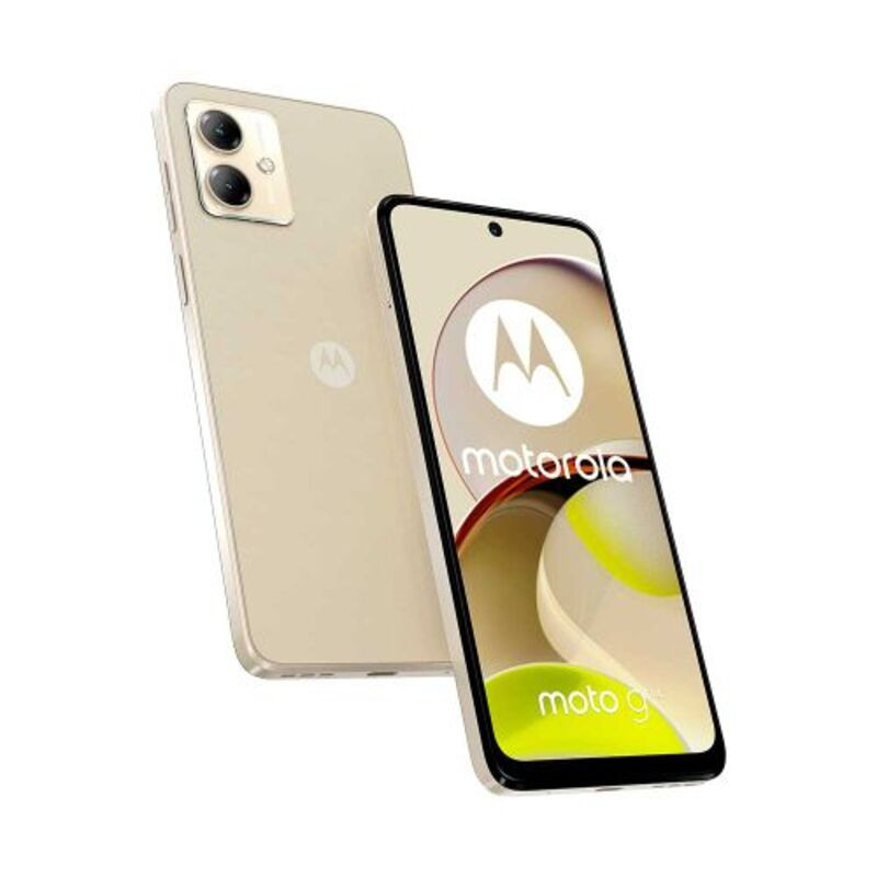 Celular MOTOROLA G14 4GB RAM 128GB beige con cargador