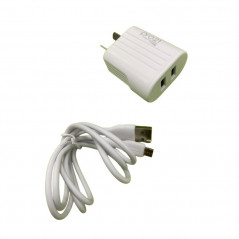 Cargador PRO21 Lite Micro USB 3.1A blanco