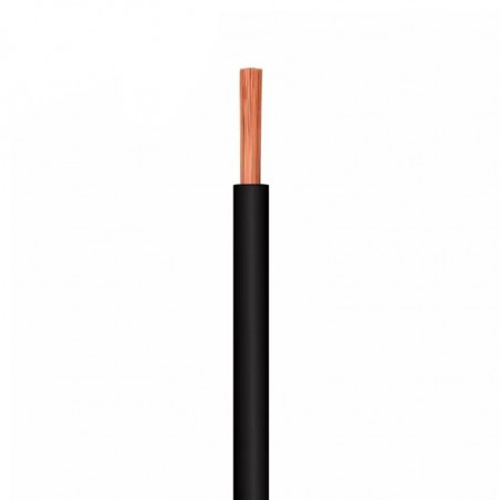 Cable unipolar CEDAM 2,5mm2 negro por metro IRAM 2183-NM247-3