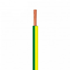 Cable unipolar ARGENPLAS 4mm2 verde amarillo por metro IRAM 2183-NM247-3