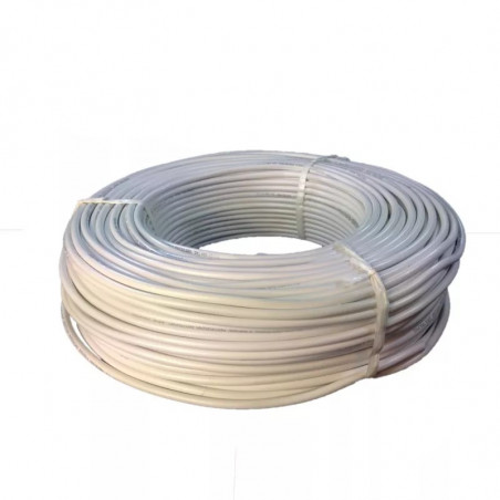 Cable vaina redonda ARGENPLAS 2x0,5mm2 blanco IRAM NM 247-5 con alma de acero por metro