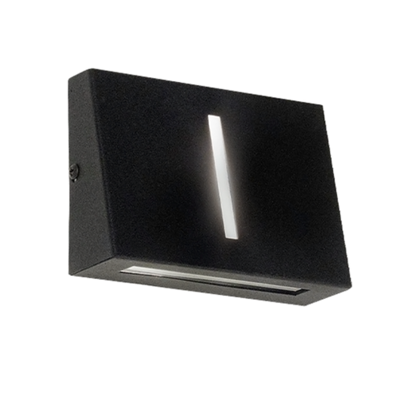 Aplique SAN JUSTO Bidireccional trapezoidal para 1 luz G9 negro Aplique SAN JUSTO Bidireccional trapezoidal para 1 luz G9 negro