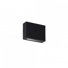 Aplique SAN JUSTO bidireccional rectangular para 1 luz G9 negro