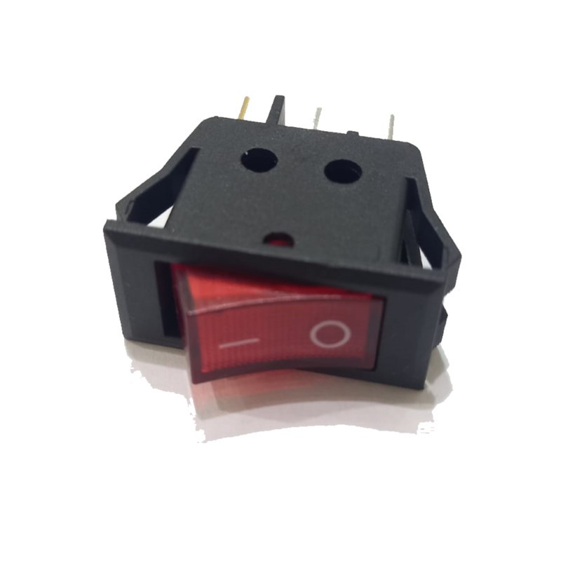 Tecla ZURICH rojo luminosa on/off 10A 4P