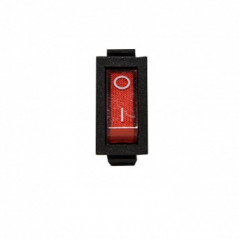 Tecla ZURICH rojo luminosa on/off 10A 4P
