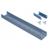 Bandeja de chapa BASICA perforada 0.7 x 200mm ala50 con 2 placas unión y bulón