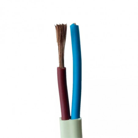 Cable vaina chata 2x0,75mm2 por metro IRAM NM 247-5