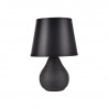 Velador de mesa 180° ILUMINACIÓN CUZCO para 1 luz E27 cerámica negro