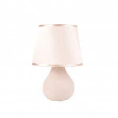 Velador de mesa 180° ILUMINACIÓN CUZCO para 1 luz E27 cerámica beige